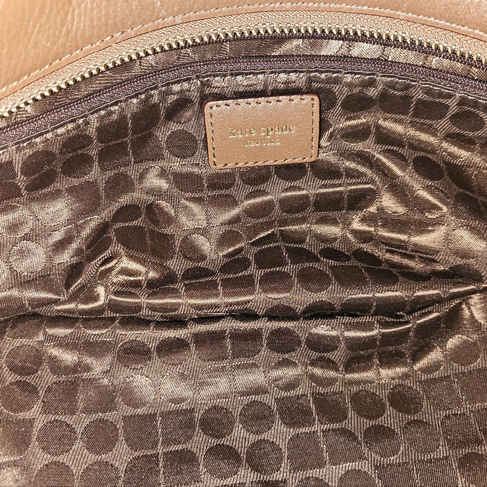 ☆ SOLD ☆ Kate Spade NY Berkshire Road Stevie Stratford Satchel Brown Leather - Picture 10 of 16